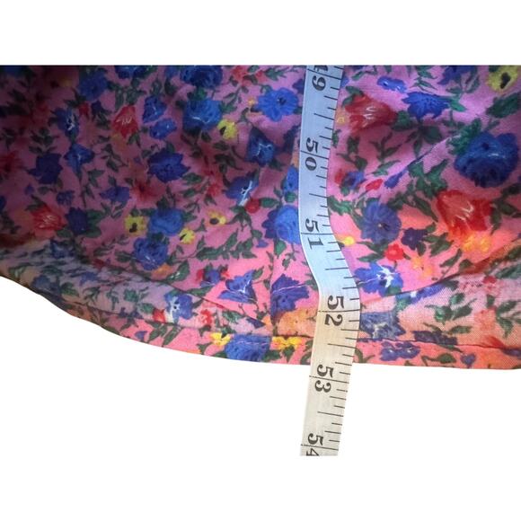 Women's Summer Floral Maxi Dress Square Neck Smocked Boho Ruffle Tie Back Flowy - Picture 8 of 8